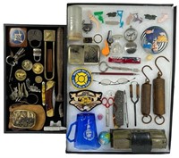 Grandpa's Junk DrawerLot- Keys, Locks, Pens, Token