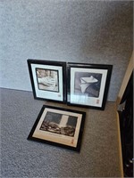 THREE INSPIRATION PRINTS FRAMED