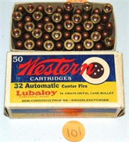 1 BOX .32 S & W LONG 74 GR. LUBALOY BULLETS