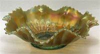Carnival Glass Peacock Bowl