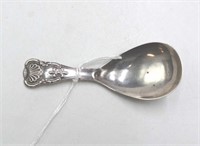 Late Victorian sterling silver caddy spoon