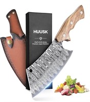 Huusk Japan Knife, Hand Forged Meat Cleaver Knife