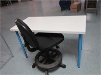 WORK TABLE WITH OFFICE CHAIR