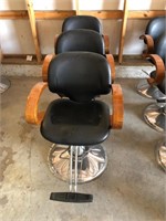 3 Hydraulic Salon Chairs-One w/ Damage