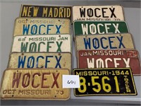 Lot of Vintage Missouri License Plates