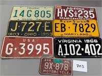 Lot if Vintage Licenes Plates