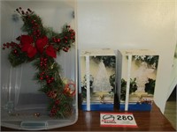2- Heritage Mint Holiday Ice Sculptures & Cross
