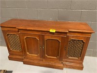 59" LONG WOODEN STEREO CABINET