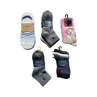 (30) Pairs Brand Name Socks