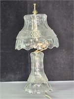 Vintage glass vanity table lamp