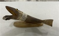 Cow Horn Carved Fish
