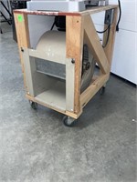 Squirrel cage fan built in roller bench