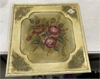 Rose Resin Wall Plaque