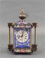 Germany Made Chinese Style Cloisonne Table Clock
