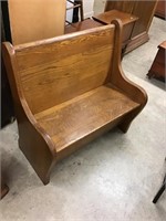 Very nice early station bench. 36 x 18 x 36