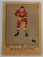 1951-52 Parkhurst NHL Sidney Abel Card #64