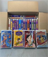 Box lot of Disney VHS Movies