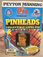 Peyton Manning first edition pinhead lapel pin