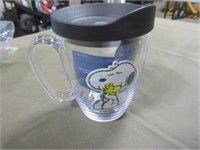 Peanuts - Snoopyu and Woodstug Mug with lid