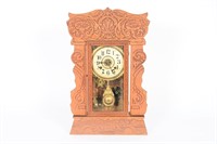 Antq New Haven Clock Co. Gingerbread Mantel Clock