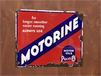 Original Prices motorine oil enamel sign
