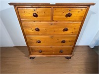 Vict Baltic Pine 5 Drawer Chest