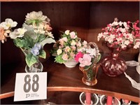 Small Vases  With Florals(DR)