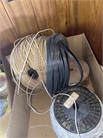 Miscellaneous box lot of wire, see photos