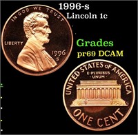 Proof 1996-s Lincoln Cent 1c Grades GEM++ Proof De