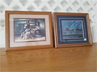 HORSE & AMISH PICTURES MATTED & FRAMED