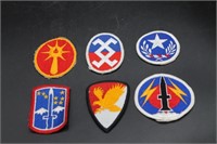 Lot of 6 Color Military Patches #1