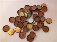 Collection of Vintage Cork Lined Bottle Caps
