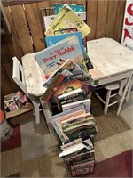 book rack full of kid's books