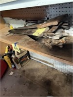 Shelf of saws