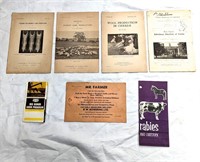 Lot Of 7 Information On Farm Animals Pamphlet