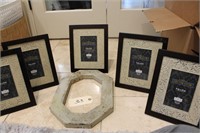 Large lot of New picture frames and metal "O"