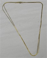 Napier Gold Tone Double Strain Necklace