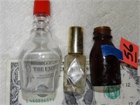 3ct Old Miniature Bottles