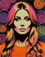 Sharon Tate Signed LE Giclee From Modern Masters