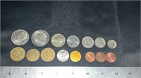 Various coins, some tokens