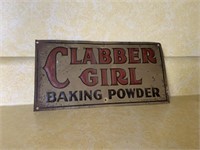 Early Clabber Girl metal sign