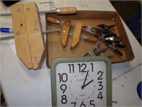 Wood Clamps & clock