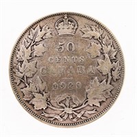 Canada 1929 Silver 50 cents