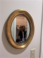 Small oval mirror
