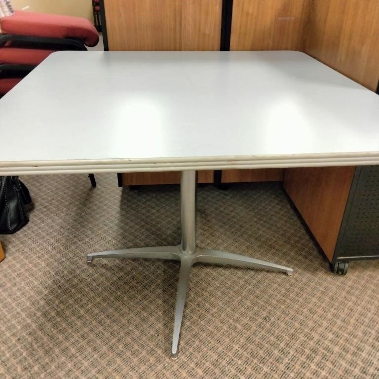 Square Wooden Top Table 42"x30"x42"   (R# 212)
