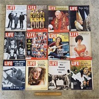 12ct Vintage Life Magazines