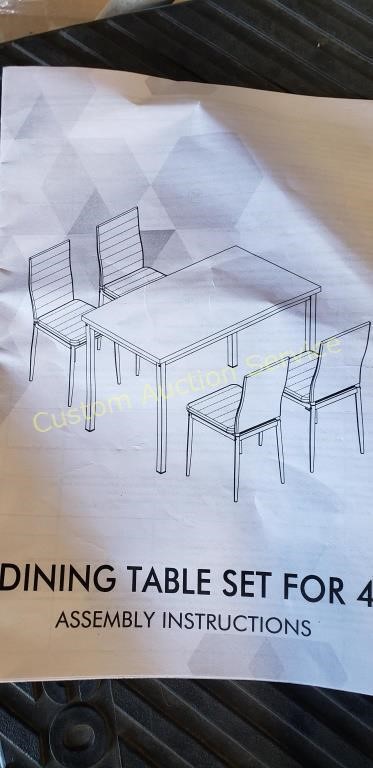 DINING TABLE SET FOR 4