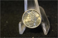 1943-D Uncirculated Mercury Silver Dime