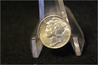 1945-P Uncirculated Mercury Silver Dime