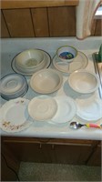 Lot of misc plates & bowls